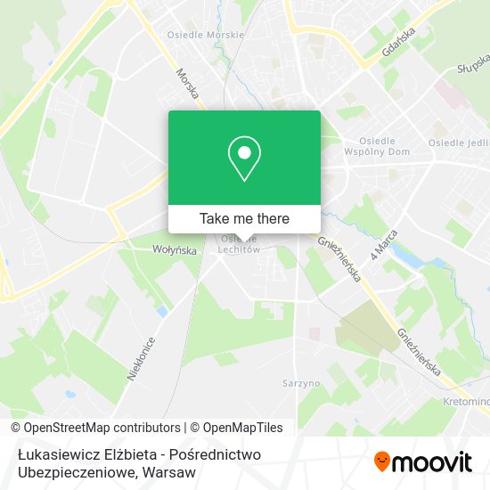 Łukasiewicz Elżbieta - Pośrednictwo Ubezpieczeniowe map