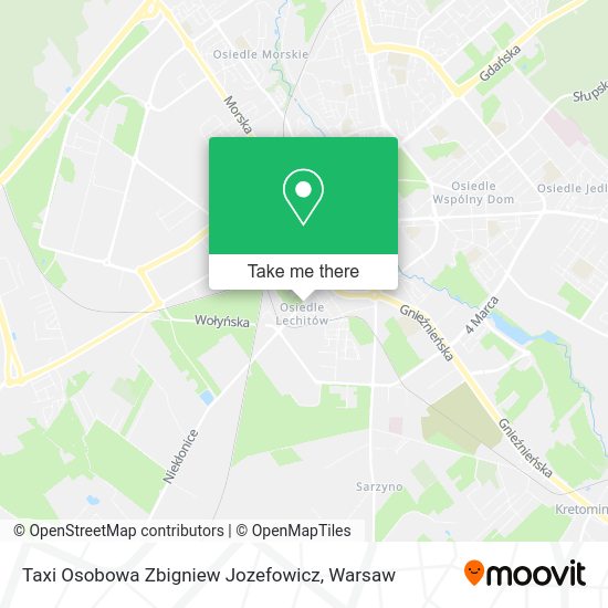 Taxi Osobowa Zbigniew Jozefowicz map