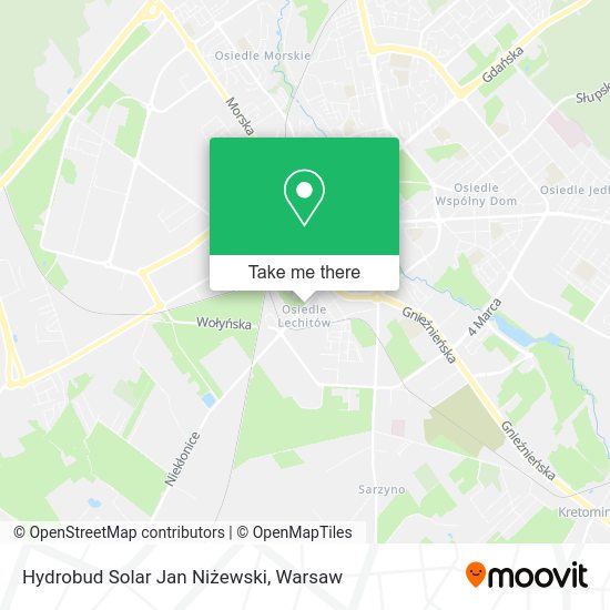 Hydrobud Solar Jan Niżewski map