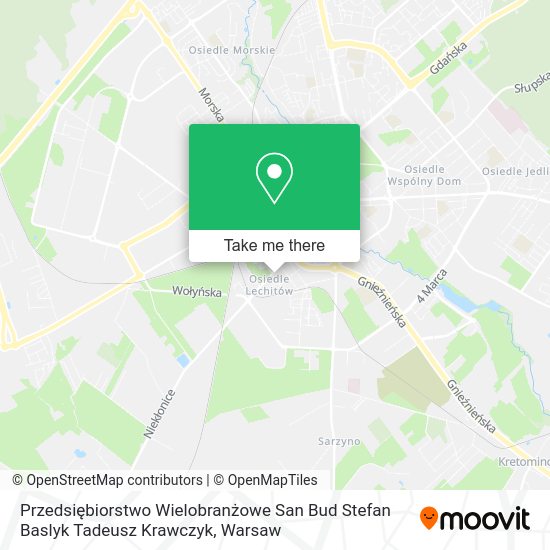 Przedsiębiorstwo Wielobranżowe San Bud Stefan Baslyk Tadeusz Krawczyk map