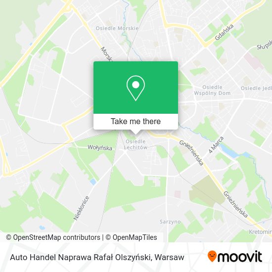 Карта Auto Handel Naprawa Rafał Olszyński