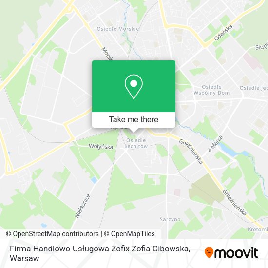 Firma Handlowo-Usługowa Zofix Zofia Gibowska map