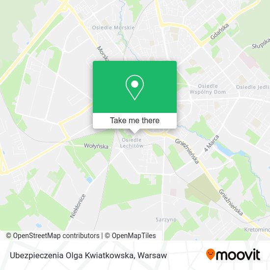 Ubezpieczenia Olga Kwiatkowska map