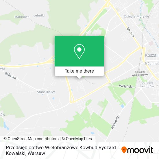 Przedsiębiorstwo Wielobranżowe Kowbud Ryszard Kowalski map