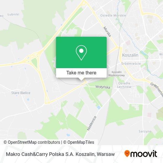 Makro Cash&Carry Polska S.A. Koszalin map