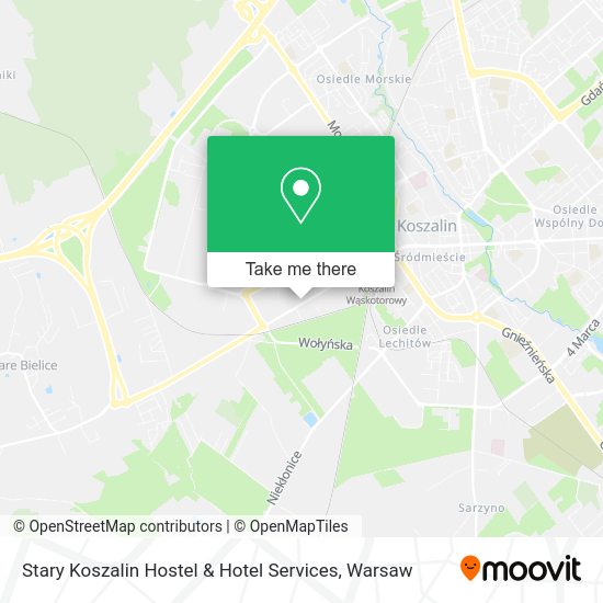 Stary Koszalin Hostel & Hotel Services map