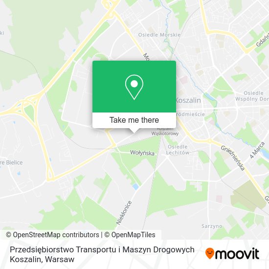 Przedsiębiorstwo Transportu i Maszyn Drogowych Koszalin map