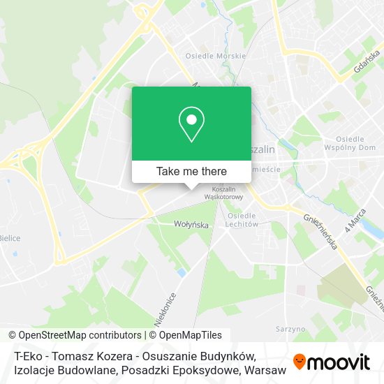 T-Eko - Tomasz Kozera - Osuszanie Budynków, Izolacje Budowlane, Posadzki Epoksydowe map