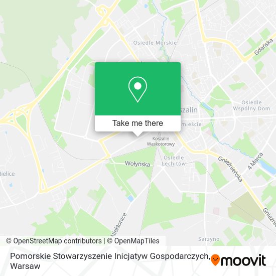 Pomorskie Stowarzyszenie Inicjatyw Gospodarczych map