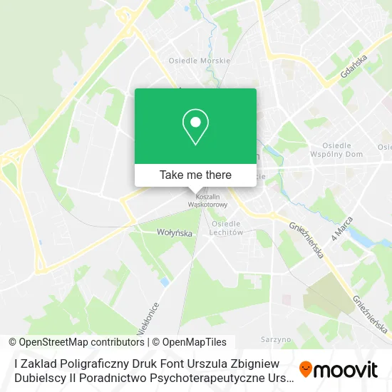 I Zaklad Poligraficzny Druk Font Urszula Zbigniew Dubielscy II Poradnictwo Psychoterapeutyczne Ursz map