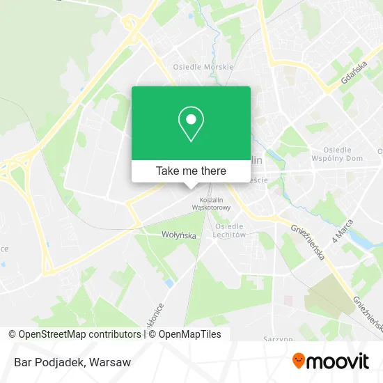 Карта Bar Podjadek