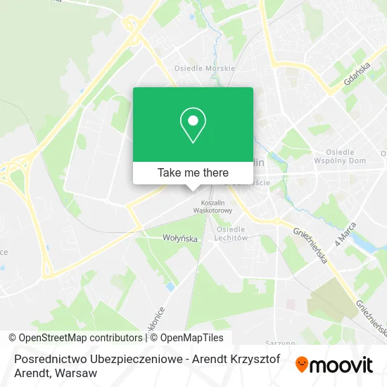 Карта Posrednictwo Ubezpieczeniowe - Arendt Krzysztof Arendt