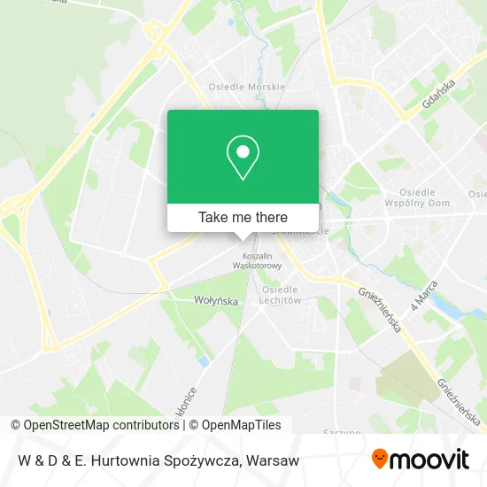 Карта W & D & E. Hurtownia Spożywcza