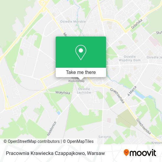 Pracownia Krawiecka Czappajkowo map