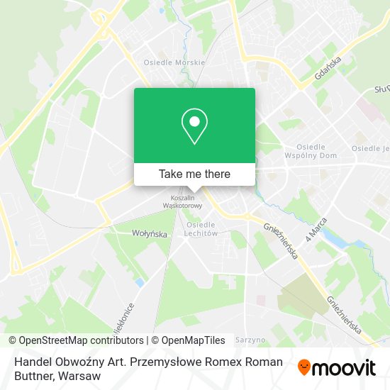 Handel Obwoźny Art. Przemysłowe Romex Roman Buttner map