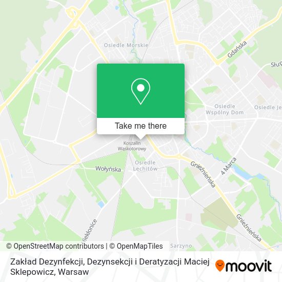 Zakład Dezynfekcji, Dezynsekcji i Deratyzacji Maciej Sklepowicz map