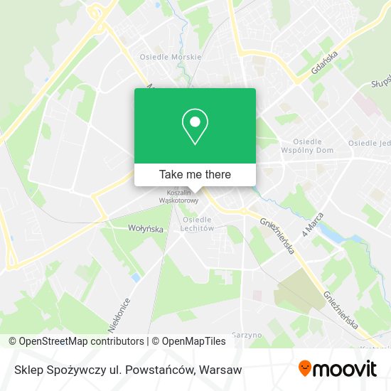 Sklep Spożywczy ul. Powstańców map