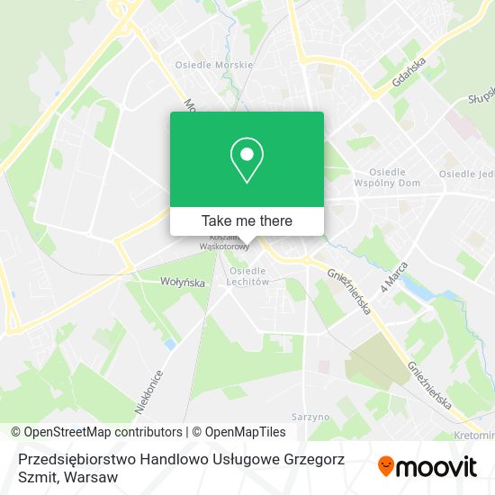 Przedsiębiorstwo Handlowo Usługowe Grzegorz Szmit map