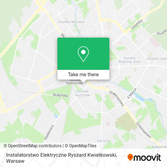 Instalatorstwo Elektryczne Ryszard Kwiatkowski map