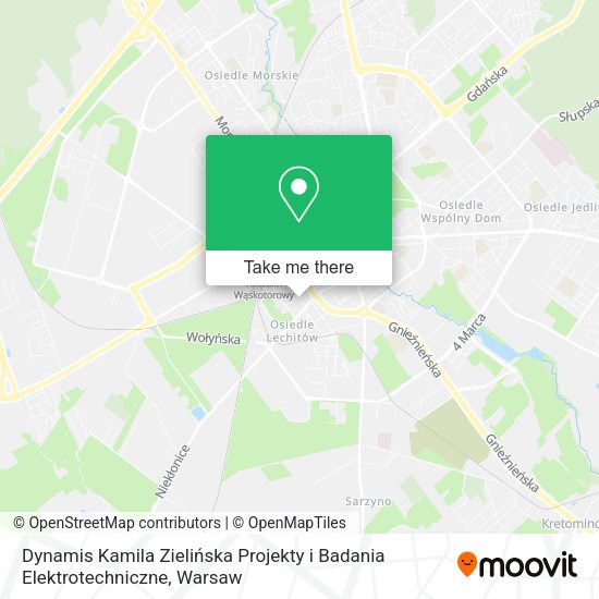 Dynamis Kamila Zielińska Projekty i Badania Elektrotechniczne map