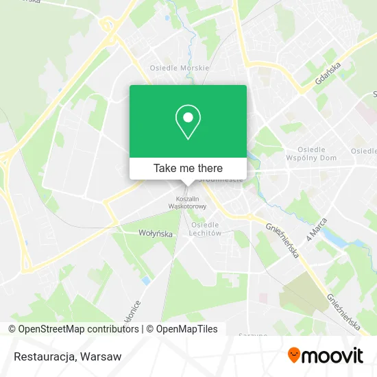 Карта Restauracja