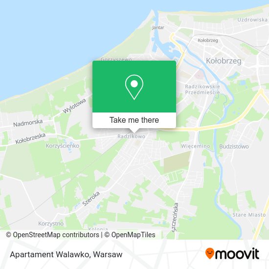 Apartament Walawko map