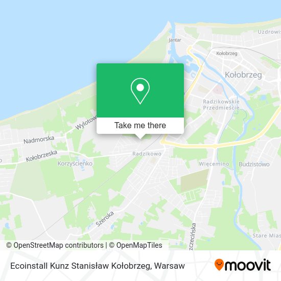 Карта Ecoinstall Kunz Stanisław Kołobrzeg