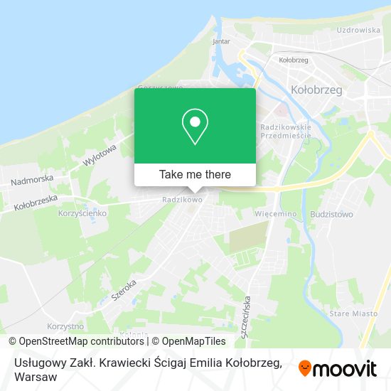 Usługowy Zakł. Krawiecki Ścigaj Emilia Kołobrzeg map