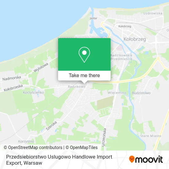 Карта Przedsiebiorstwo Uslugowo Handlowe Import Export