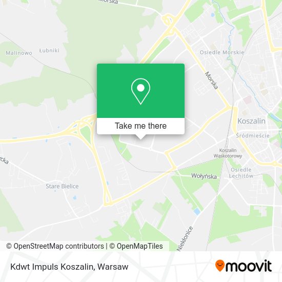 Kdwt Impuls Koszalin map