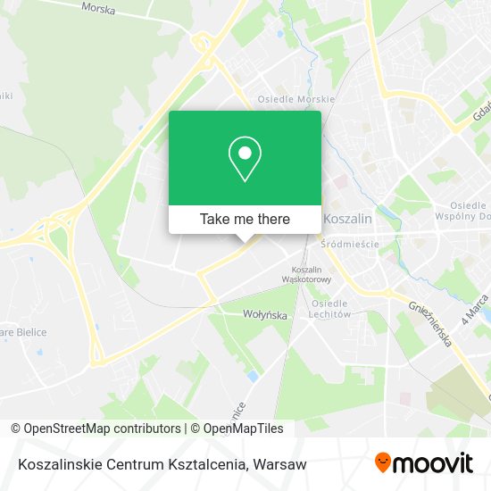 Koszalinskie Centrum Ksztalcenia map