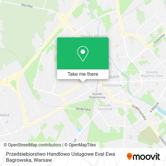 Przedsiebiorstwo Handlowo Uslugowe Eval Ewa Bagrowska map