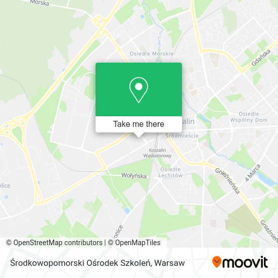 Środkowopomorski Ośrodek Szkoleń map