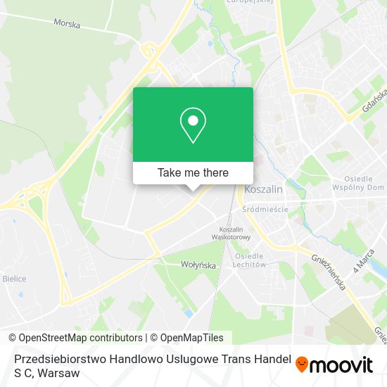 Przedsiebiorstwo Handlowo Uslugowe Trans Handel S C map