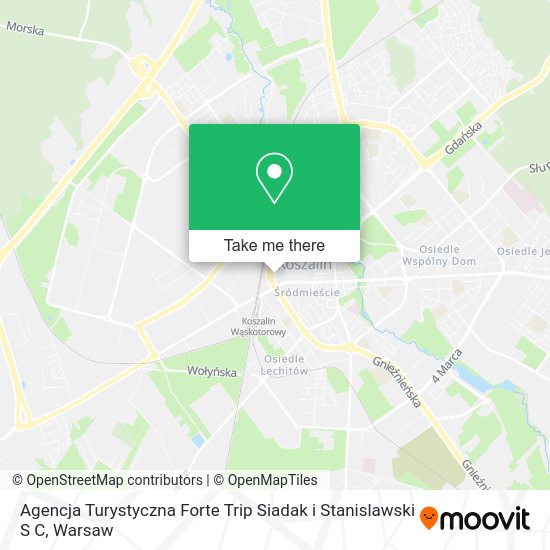 Agencja Turystyczna Forte Trip Siadak i Stanislawski S C map