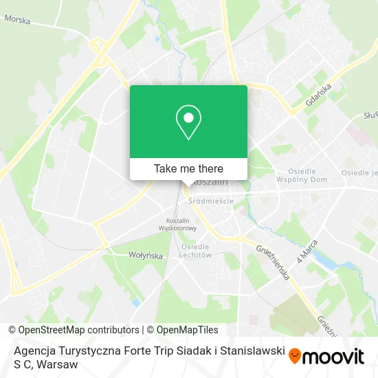 Карта Agencja Turystyczna Forte Trip Siadak i Stanislawski S C