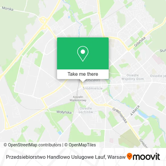 Карта Przedsiebiorstwo Handlowo Uslugowe Lauf