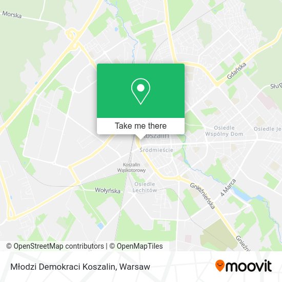 Młodzi Demokraci Koszalin map