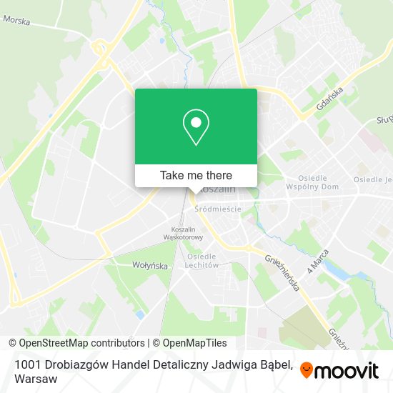 1001 Drobiazgów Handel Detaliczny Jadwiga Bąbel map