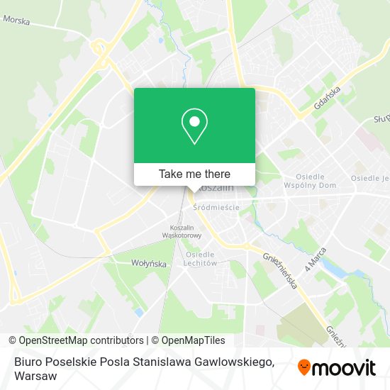 Biuro Poselskie Posla Stanislawa Gawlowskiego map