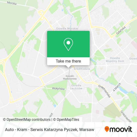 Auto - Kram - Serwis Katarzyna Pyczek map