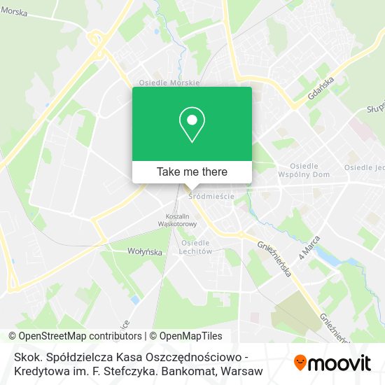 Skok. Spółdzielcza Kasa Oszczędnościowo - Kredytowa im. F. Stefczyka. Bankomat map