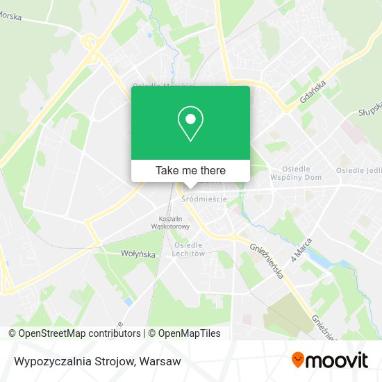 Wypozyczalnia Strojow map