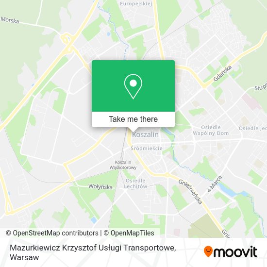 Mazurkiewicz Krzysztof Usługi Transportowe map