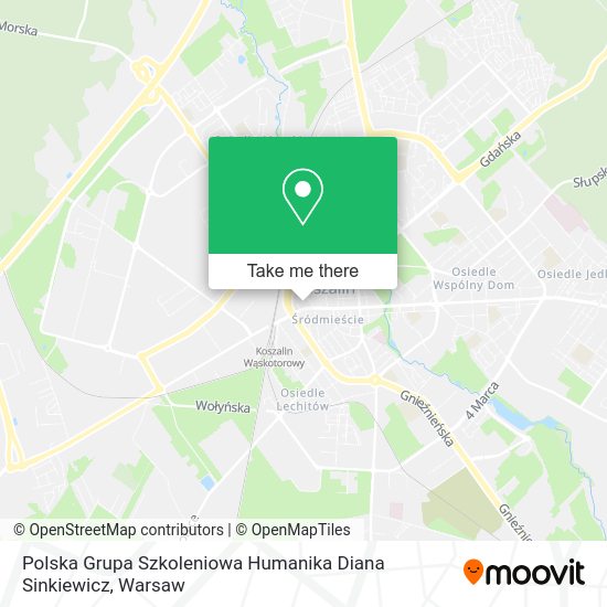 Polska Grupa Szkoleniowa Humanika Diana Sinkiewicz map