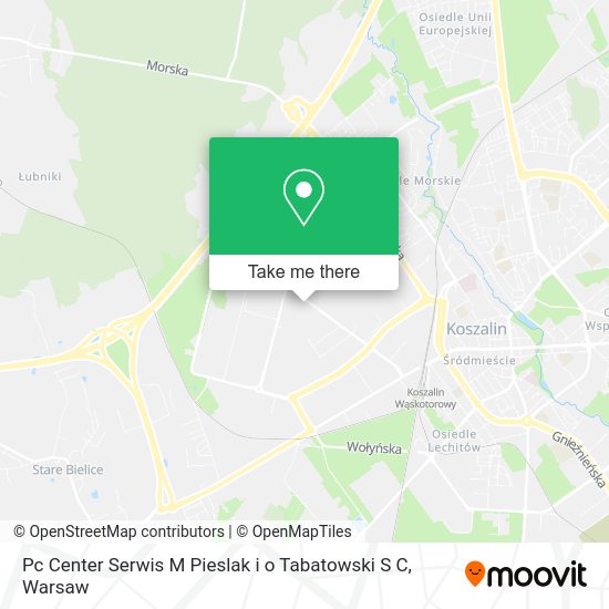Pc Center Serwis M Pieslak i o Tabatowski S C map