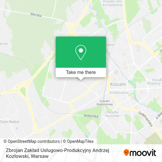 Карта Zbrojan Zakład Usługowo-Produkcyjny Andrzej Kozłowski