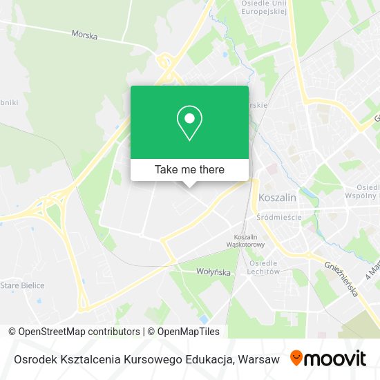 Osrodek Ksztalcenia Kursowego Edukacja map