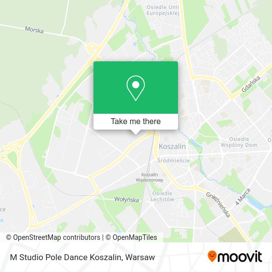 M Studio Pole Dance Koszalin map