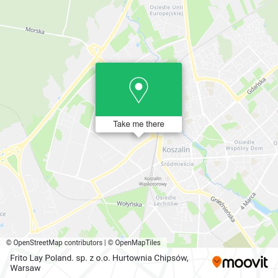 Frito Lay Poland. sp. z o.o. Hurtownia Chipsów map